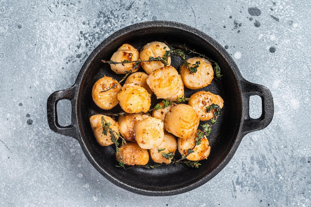 Butter & Thyme Seared Scallops with Boreal Pepper & Traditional Warriors Blend