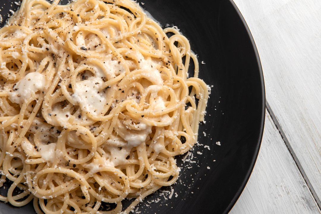 Cacio e Pepe with Toasted Boreal Pepper (Two-Pan Method)