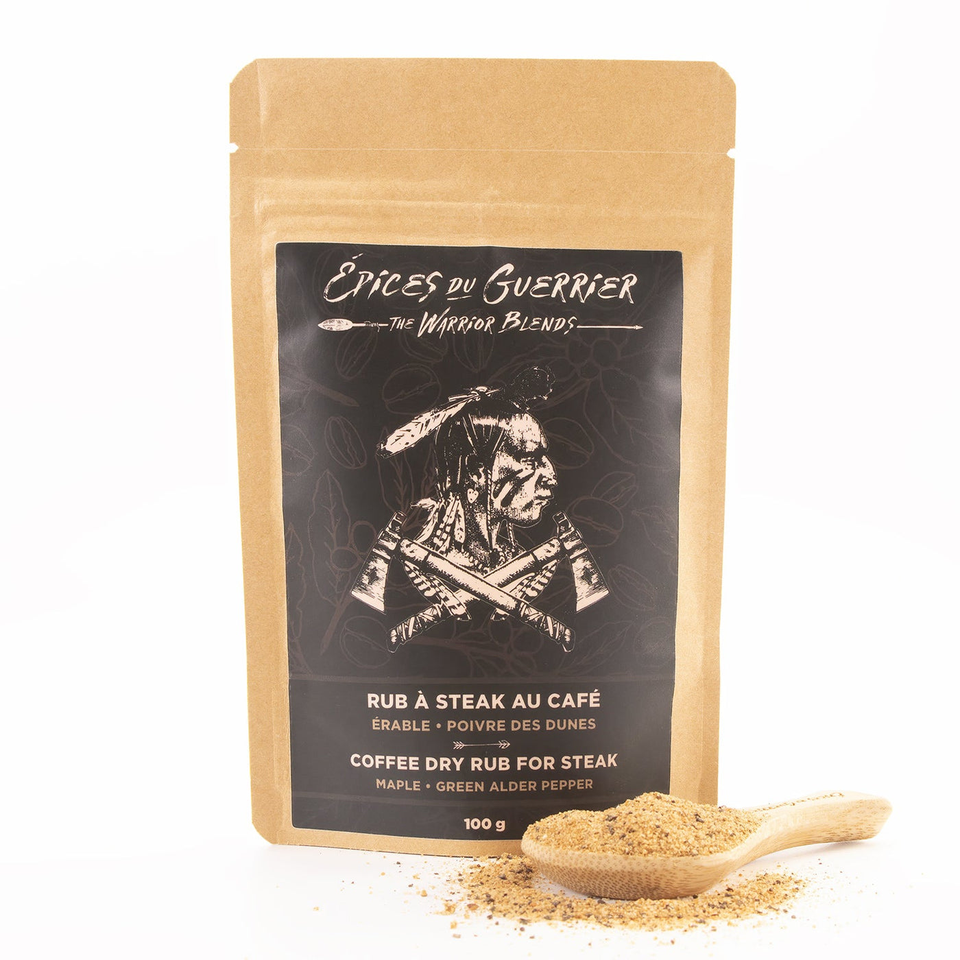 Au Café Coffee Rub – Arabica, Maple & Green Alder Pepper for Meat & Veggies - The Warrior Blends - USA