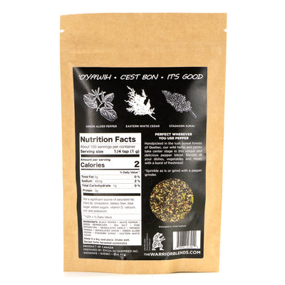 Boreal Pepper Blend – Sumac, Green Alder Pepper, White Cedar & Peppercorn - The Warrior Blends - USA