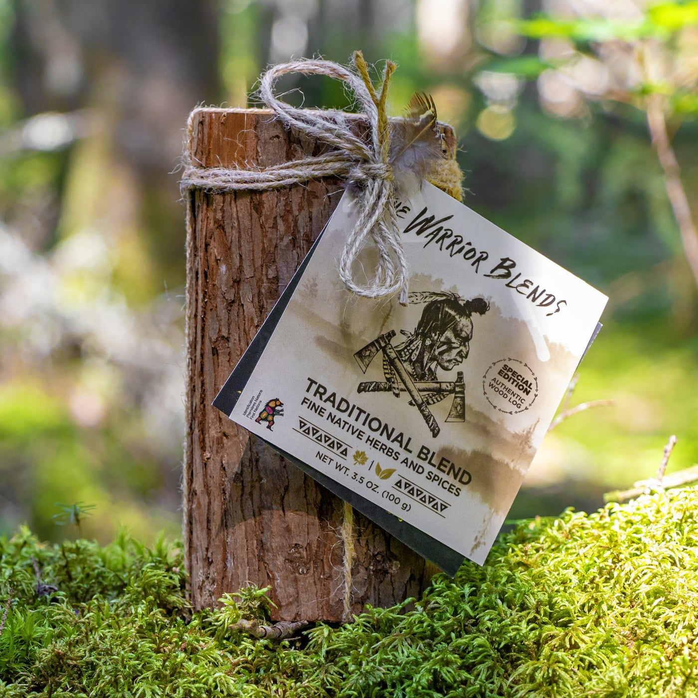 Traditional Warrior Blend Gift Log - Sweet & Savory with Maple and Green Alder Pepper - The Warrior Blends - USA