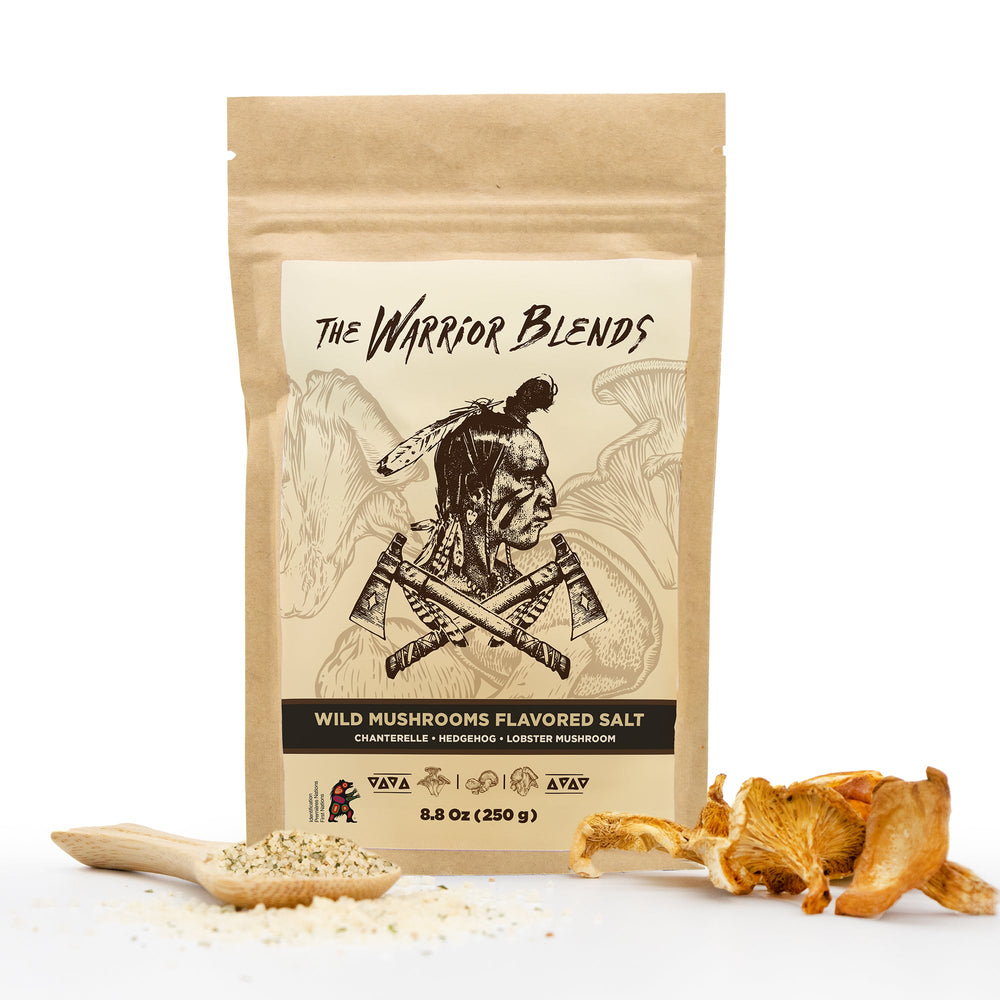 Wild Mushroom Finishing Salt – Hand Forged, Umami - Rich, Earthy & Savory Blend - The Warrior Blends - USA