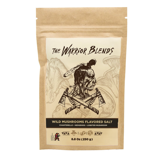 Wild Mushroom Finishing Salt – Hand Forged, Umami - Rich, Earthy & Savory Blend - The Warrior Blends - USA