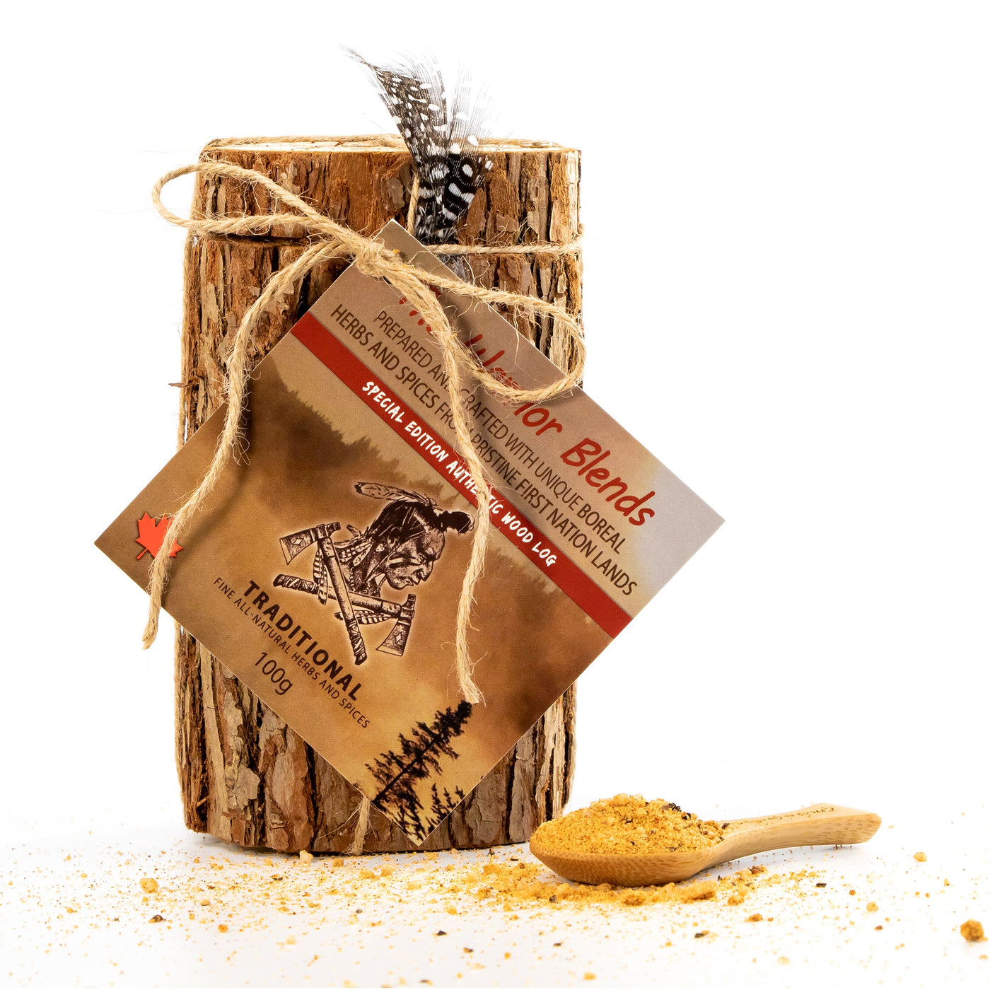 Traditional Warrior Blend Gift Log - Sweet & Savory with Maple and Green Alder Pepper - The Warrior Blends - USA